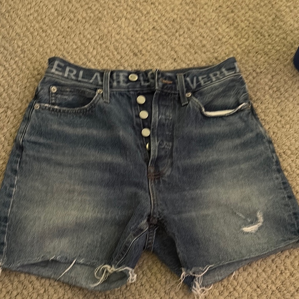 Everlane Blue Denim Cutoff Shorts